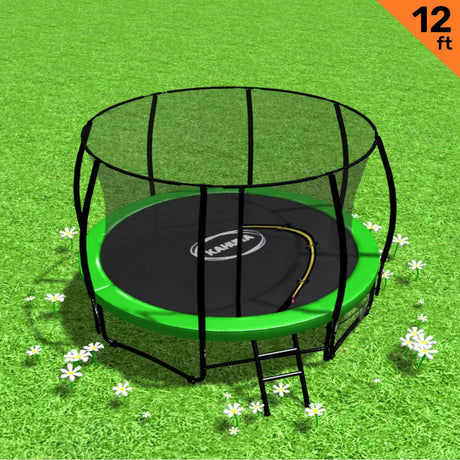 Kahuna 12ft Heavy-Duty Trampoline with Ladder