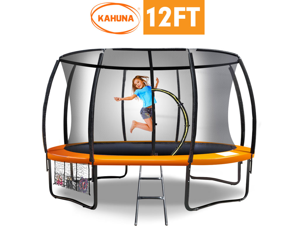 Kahuna 12ft Round Trampoline with Ladder