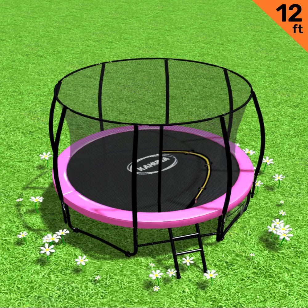 Kahuna 12ft Round Trampoline with Safety Enclosure