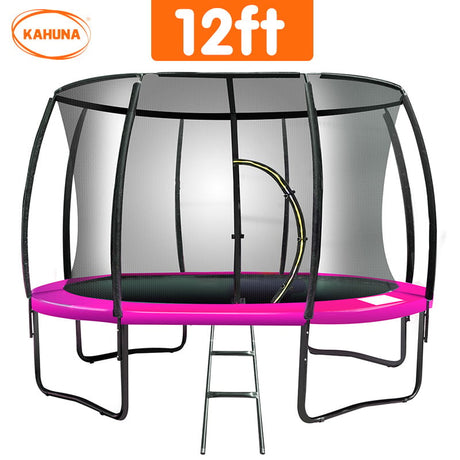 Kahuna 12ft Round Trampoline with Safety Enclosure