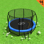Kahuna 14ft Round Trampoline with Ladder and Safety Net