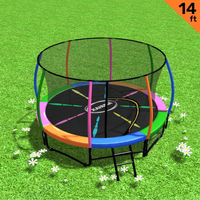 Kahuna 14ft Round Trampoline with Safety Net
