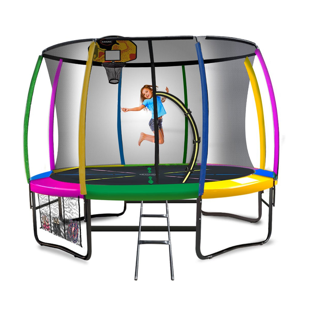 Kahuna 14ft Outdoor Trampoline with Basketball Set