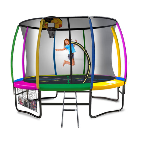 Kahuna 14ft Outdoor Trampoline with Basketball Set