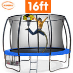 Kahuna 16ft Outdoor Trampoline with Basketball Set