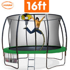 Kahuna 16ft Outdoor Trampoline with Safety Enclosure