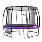 Kahuna 16ft Purple Trampoline with Ladder and Safety Net