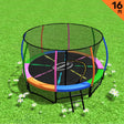 Kahuna 16ft Rainbow Trampoline with Safety Enclosure