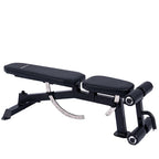 Powertrain Multi Workout Bench with Transport Wheels and Adjustable Backrest