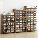 Elegant Multi-Tier Bamboo Shoe Rack