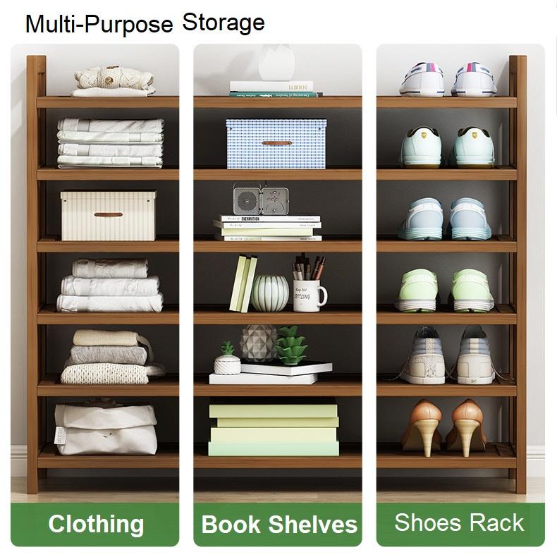 Elegant Multi-Tier Bamboo Shoe Rack