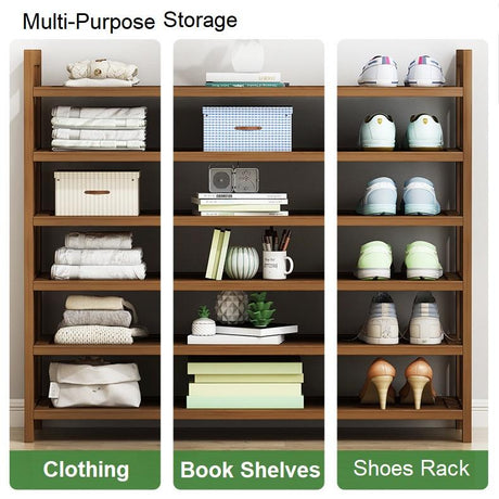 Elegant Multi-Tier Bamboo Shoe Rack