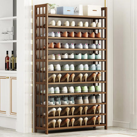 Elegant Multi-Tier Bamboo Shoe Rack