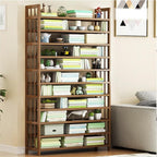 Elegant Multi-Tier Bamboo Shoe Rack