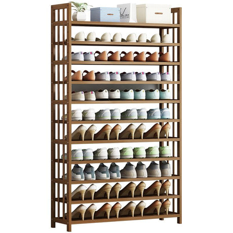 Elegant Multi-Tier Bamboo Shoe Rack