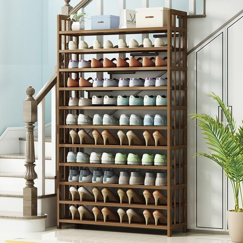 Elegant Multi-Tier Bamboo Shoe Rack