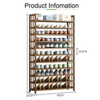 Elegant Multi-Tier Bamboo Shoe Rack