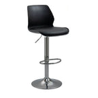 Elegant Swivel Leather Bar Stools Set of 2