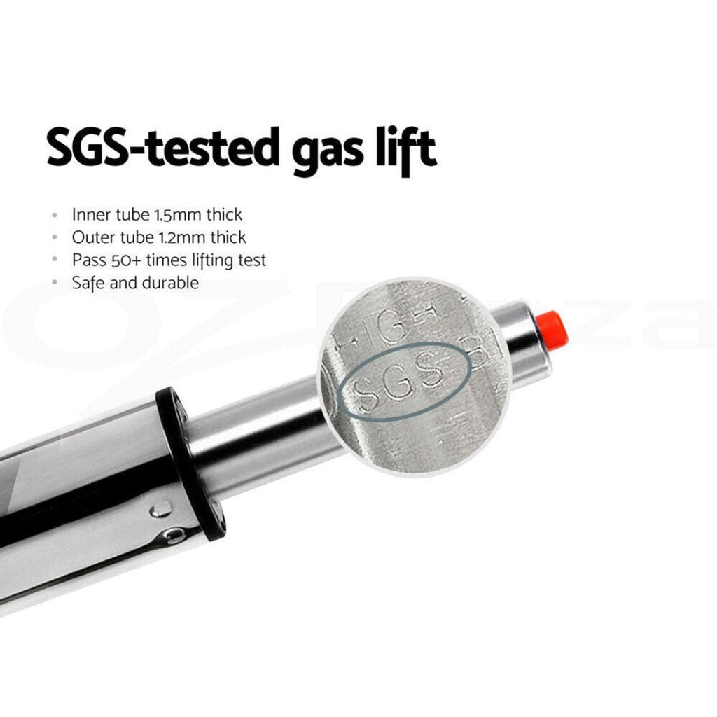 Elegant Swivel Leather Bar Stools Set of 2