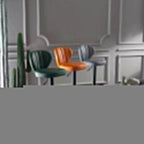 Allure Green Leather Swivel Bar Stools