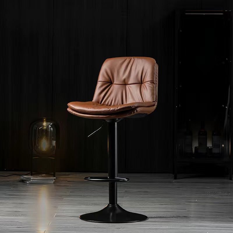 Modern PU Leather Swivel Bar Stools