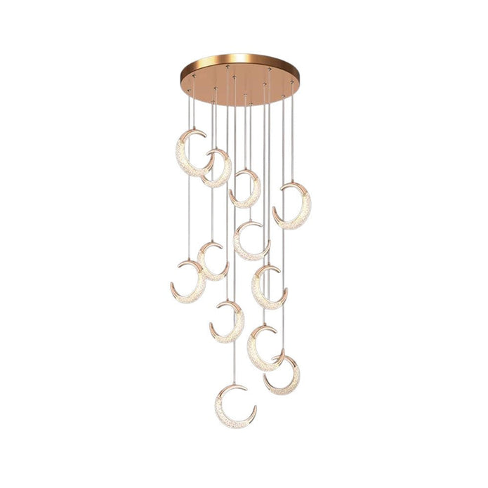 BAMDECOR Moon Stair Dimmable Chandelier