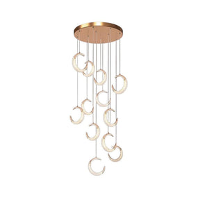 BAMDECOR Moon Stair Dimmable Chandelier