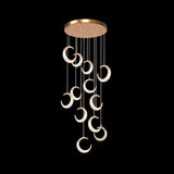 BAMDECOR Moon Stair Dimmable Chandelier