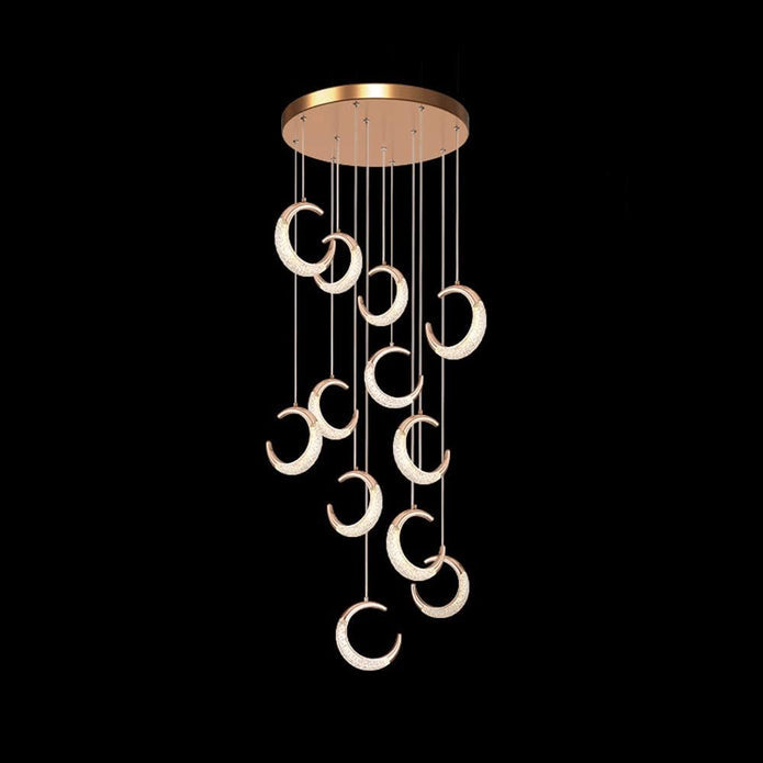 BAMDECOR Moon Stair Dimmable Chandelier