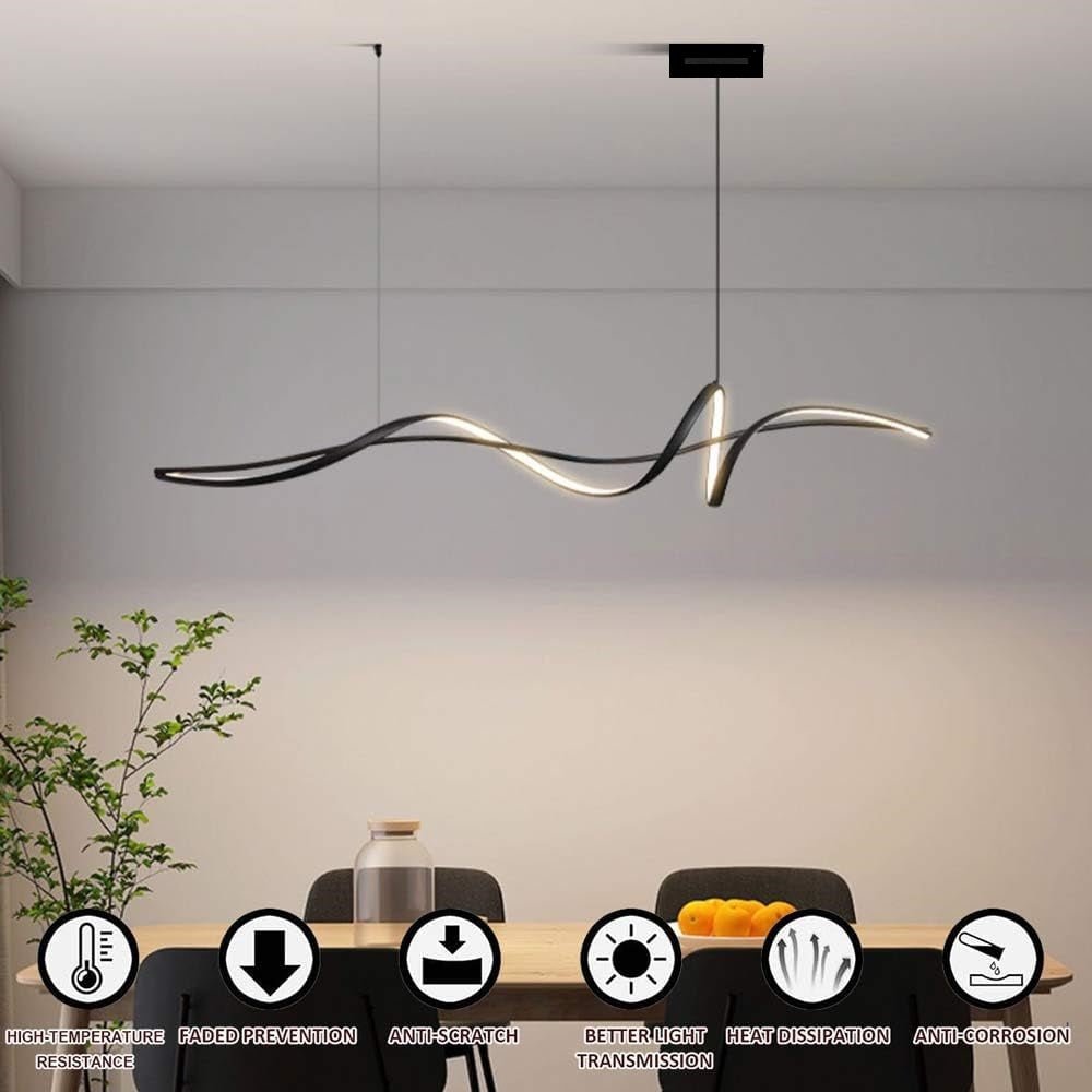 BAMDECOR A036 Adjustable Modern LED Pendant Light