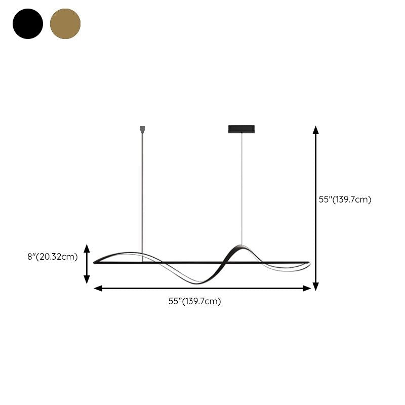 BAMDECOR A36 Dimmable LED Linear Chandelier