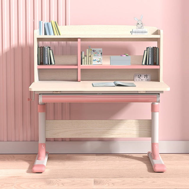 80cm Height Adjustable Children Kids Ergonomic Study Desk Only Pink
