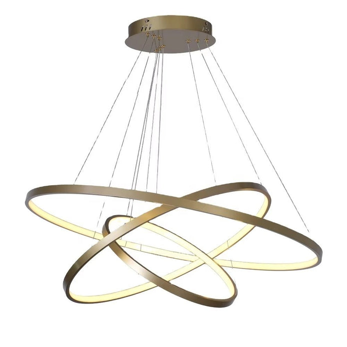 BAMDECOR Modern LED Chandelier with Remote Control