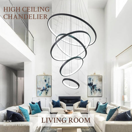 BAMDECOR A18801 Modern Dimmable LED Chandelier