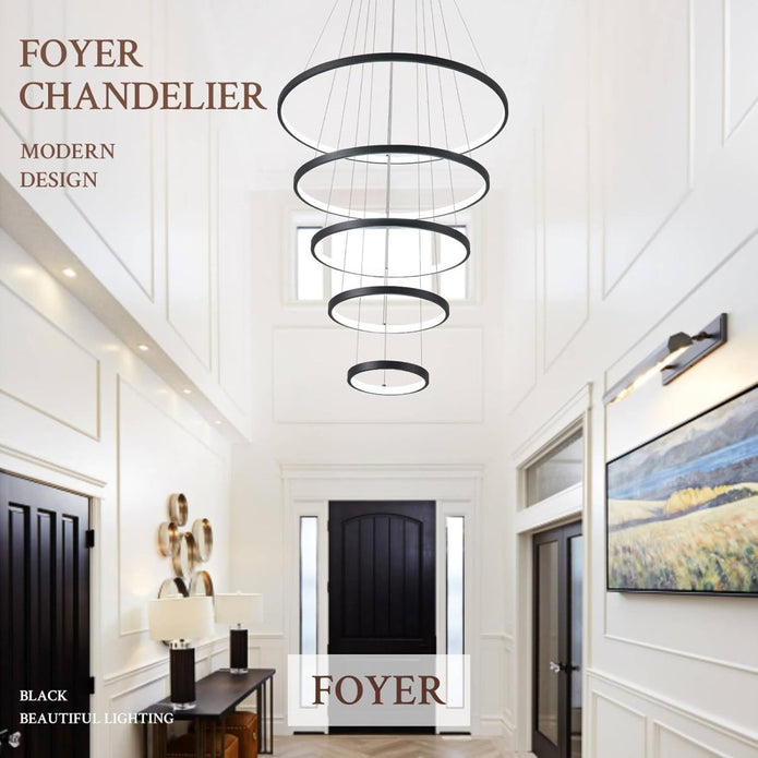 BAMDECOR A18801 Modern Dimmable LED Chandelier