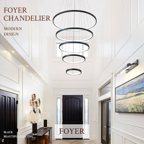 BAMDECOR A18801 Modern Dimmable LED Chandelier