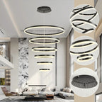 BAMDECOR A18815 Nordic Six-Ring Pendant Chandelier