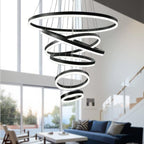 BAMDECOR A18815 Nordic Six-Ring Pendant Chandelier