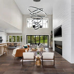 BAMDECOR A18815 Nordic Six-Ring Pendant Chandelier