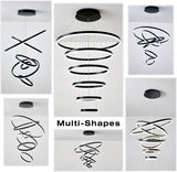 BAMDECOR A18815 Nordic Six-Ring Pendant Chandelier