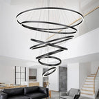 BAMDECOR A18815 Modern 7-Ring Pendant Chandelier