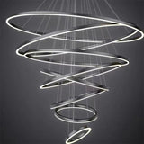 BAMDECOR A18815 Nordic Eight-Ring Pendant Lamp