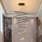 BAMDECOR A18815 Nordic Eight-Ring Pendant Lamp