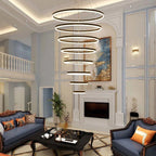 BAMDECOR A18815 Nordic Eight-Ring Pendant Lamp