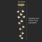 BAMDECOR LED Modern Butterfly Chandelier Light