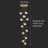 BAMDECOR LED Modern Butterfly Chandelier Light