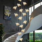 BAMDECOR LED Modern Butterfly Chandelier Light