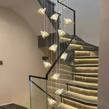 BAMDECOR LED Modern Butterfly Chandelier Light