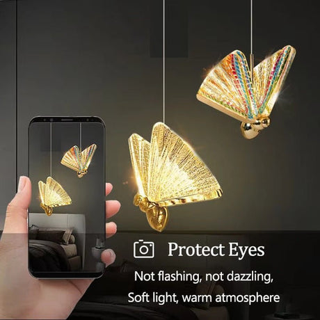 BAMDECOR LED Modern Butterfly Chandelier Light