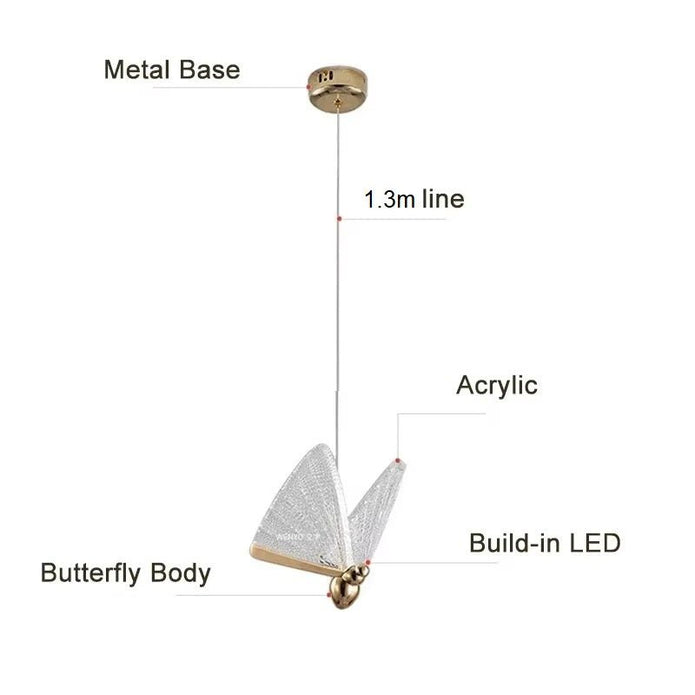 BAMDECOR LED Butterfly Chandelier for Modern Decor
